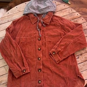 Corduroy Jacket with hood!